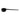 MEASURING SPOON BLACK PLASTIC 7 GR